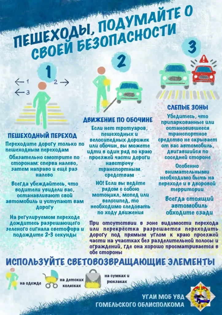 В Гомельской области за 9 месяцев в ДТП с пешеходами погибли 14 человек